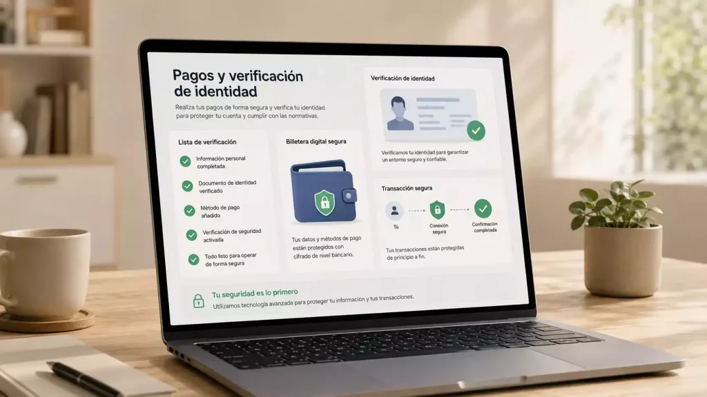 Lista de revisión sobre pagos, retiradas y verificación de identidad en juego online