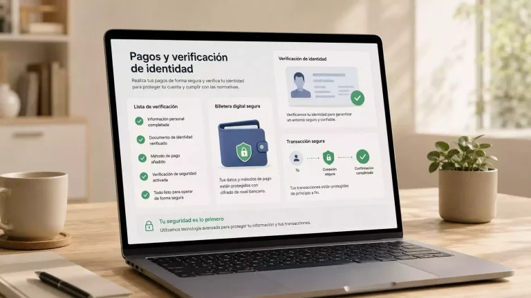 Lista de revisión sobre pagos, retiradas y verificación de identidad en juego online